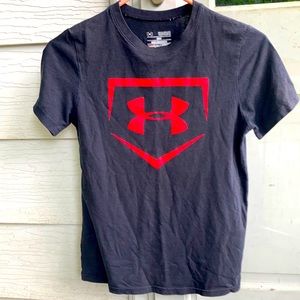 Under Armour Youth HeatGear Black Tee